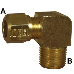 BRASS NTA AIRBRAKE NPT ELBOW M