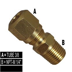 BRASS NTA AIRBRAKE CONNECTOR M