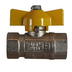 BRASS BSP BALL VALVE F/F B/FLY