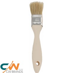 BRUSH WHITE BRISTLE 25MM