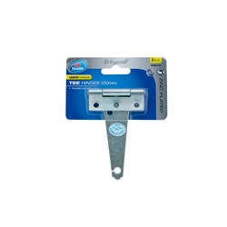 HINGE TEE ZINC PLATED 100MM