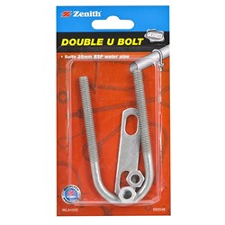 DOUBLE U-BOLT 25MM GALVANISED