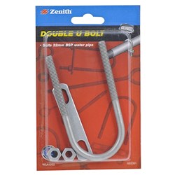 DOUBLE U-BOLT 32MM GALVANISED