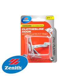 HOOK CLOTHESLINE W/PLATE