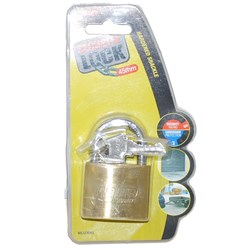 PADLOCK BRASS 45MM SINGLE PACK