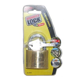 PADLOCK BRASS 50MM SINGLE PACK