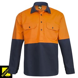 WORKCRAFT HI VIS L/S SHIRT 6XL