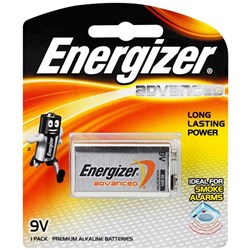 ENERGIZER ADVANCED BATTERY 9V
