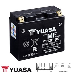 YUASA MOTOR CYCLE BATTERY 12V