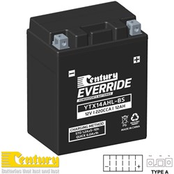 CENTURY MOTORCYCLE BATTERY 12V