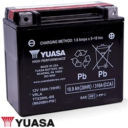 YUASA MOTORCYCLE BATTERY 12V