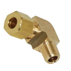 BRASS COMPRESSION ELBOW 90 M