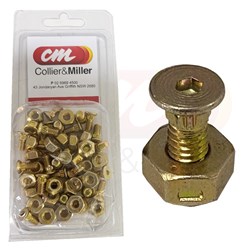 COUNTERSUNK BOLT & NUT PK50