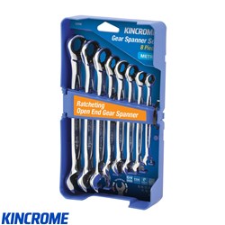 GEAR SPANNER SET 8PC MET
