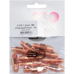 BINZEL MIG TIP M8 X 1.2MM PK10