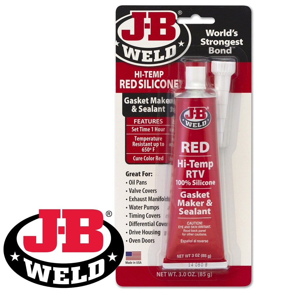 Hi-Temp RTV Silicone Sealant Gasket Maker – Red – 3oz Tube – Bonds Engine Parts (usauces UST0046A)