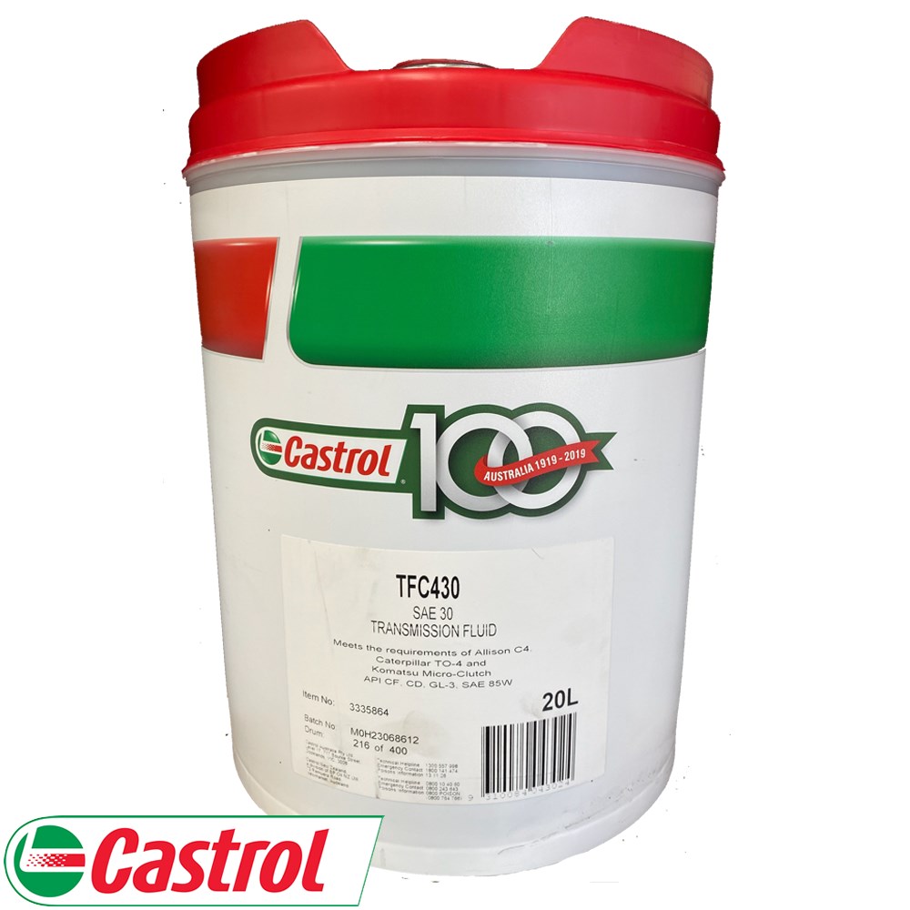 CASTROL TFC430 20L TRANSMISSION OIL SAE 30 85W Collier Miller