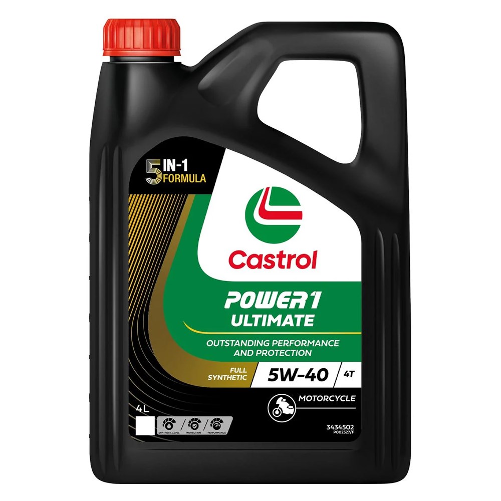 CASTROL POWER1 ULTIMATE 4T 4L 5W-40 MOTORCYCLE ENGINE OIL