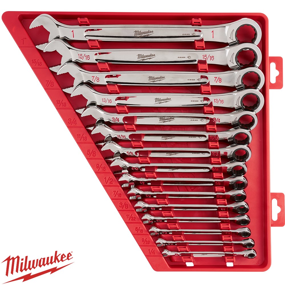 MILWAUKEE WRENCH SET 15 PIECE RATCHETING COMBINATION SAE Collier Miller