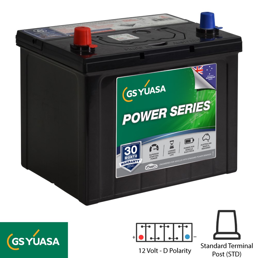 GS YUASA HI PERFORM BATTERY 12V 57AH L231XW171XH205 560CCA