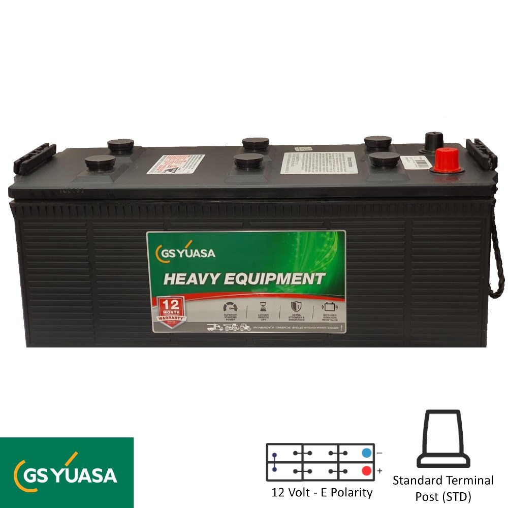 GS YUASA HEAVY DUTY BATTERY 12V 135AH L506XW206XH203 890CCA