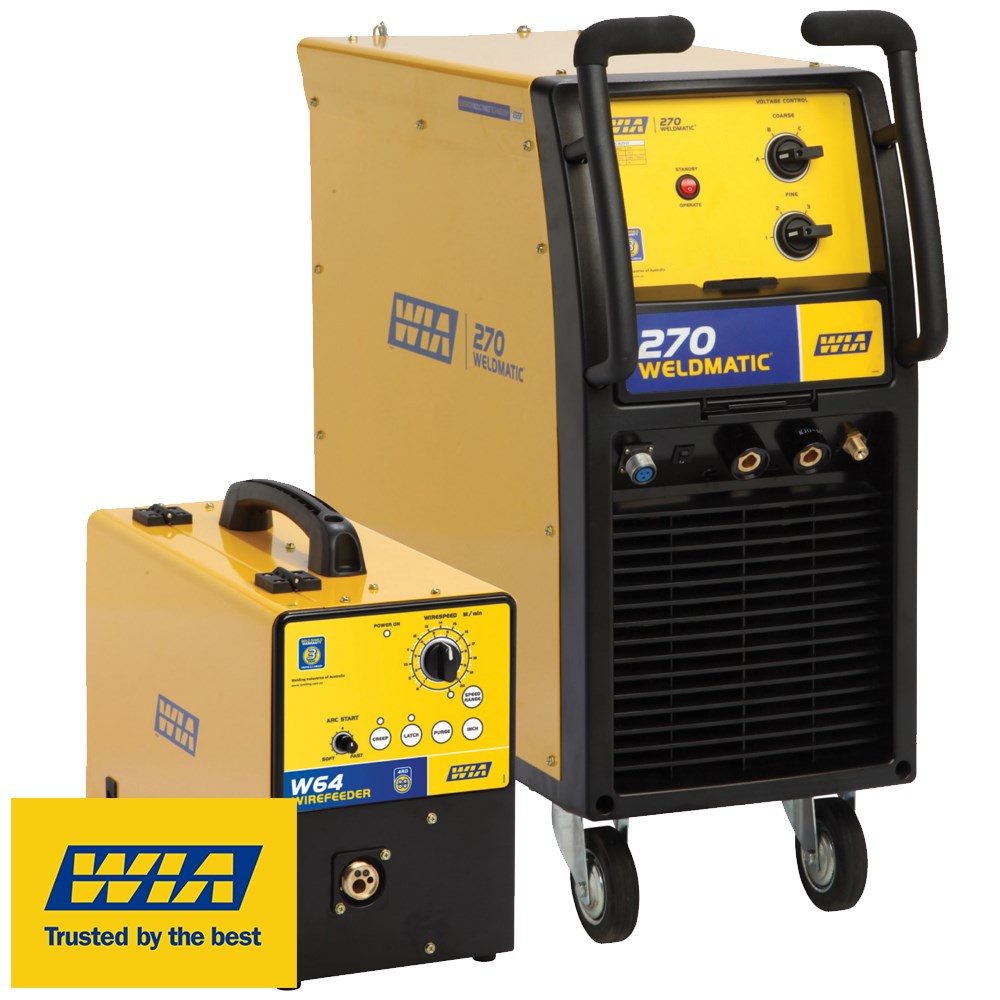 MIG WELDER WIA WELDMATIC 270 SEPARATE W64 WIREFEEDER 240V Collier Miller