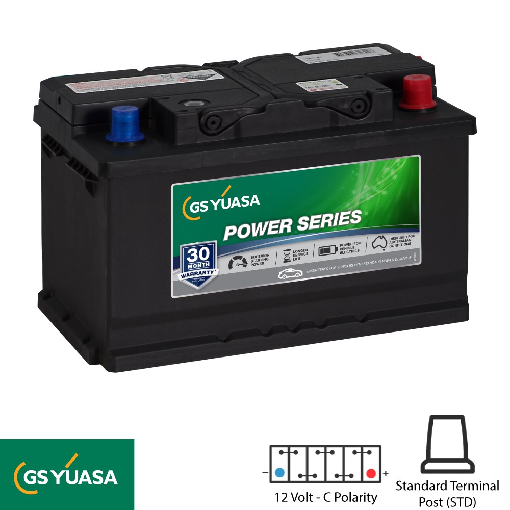 GS YUASA DIN BATTERY 12V 63AH L277XW175XH175 580CCA MAINTANENCE