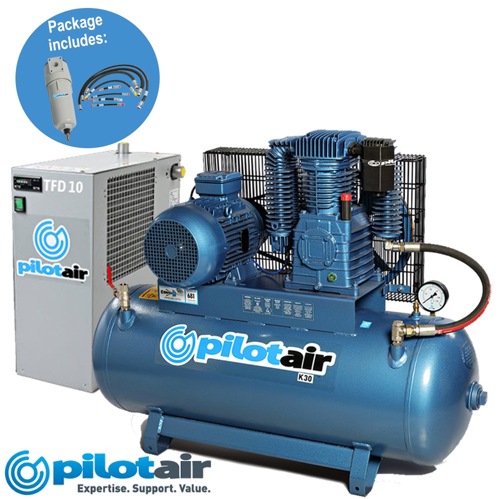 AIR COMPRESSOR DRYER FILTERS COMPLETE PACK 415V 7.5HP 5.5KW 681L