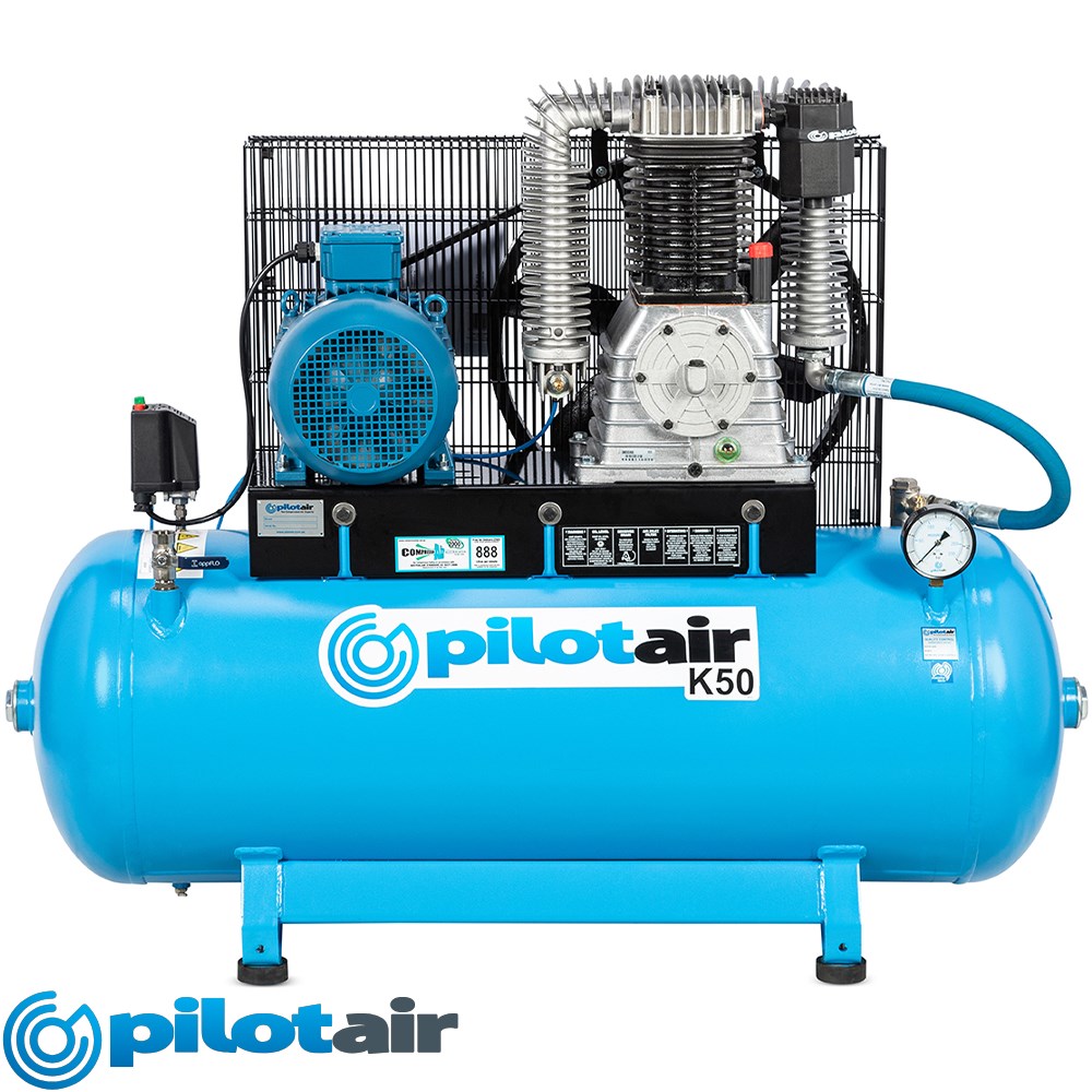 AIR COMPRESSOR 415V 10HP/7.5KW 888L F.A.D 160PSI 268L TANK PILOT AIR -  Collier & Miller