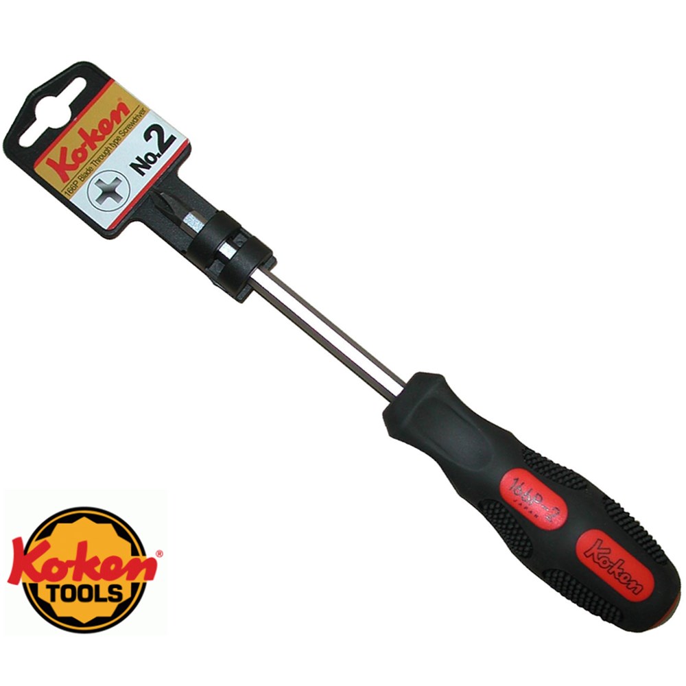 KOKEN SCREWDRIVER PHILLIPS 2 BLADE THROUGH TYPE Collier Miller