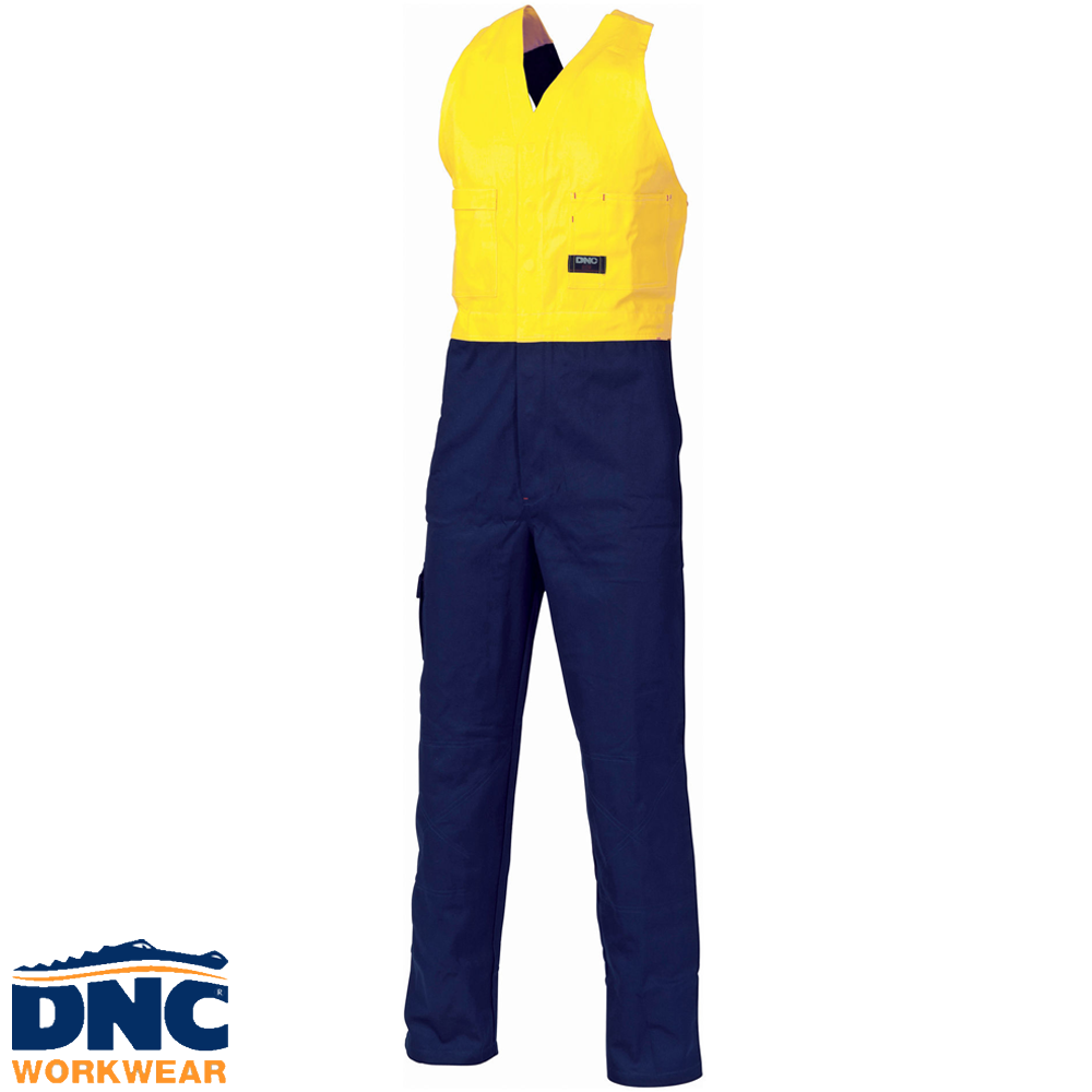 Dnc Workwear Hi-vis Two-tone Cotton Back Short Sleeve Polo With Generic Reflective Tape - 3717