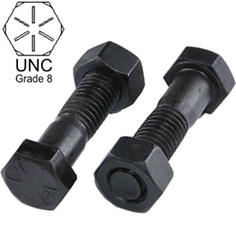 7/16 UNC x 3" Long Bolts High Tensile With Nylock Nuts pack of 5 
