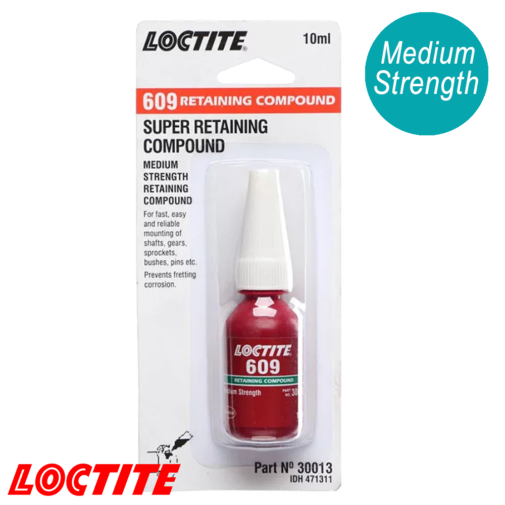 LOCTITE 609 RETAINING 10ML GREEN MEDIUM STRENGTH RETAINING COMPOUND