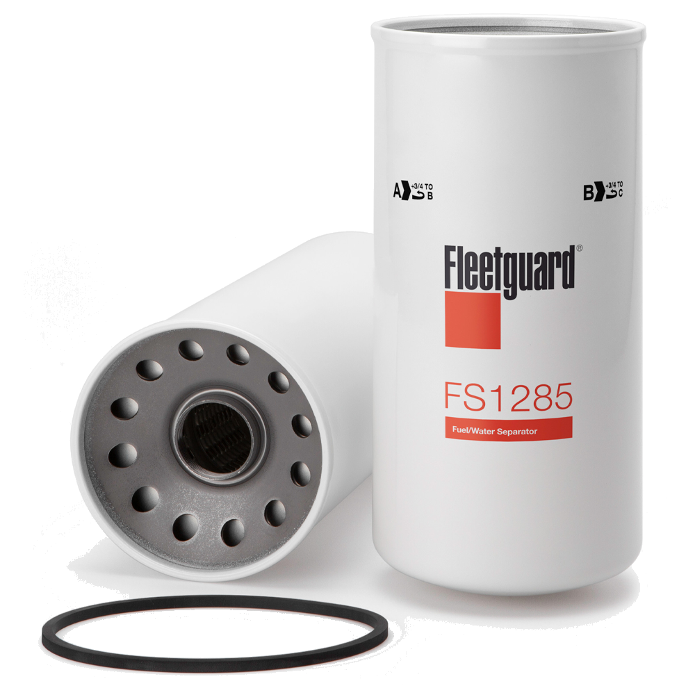 FLEETGUARD SPIN ON FUEL FILTER 1-1/2-16 UN H=279MM OD=128MM 30 MICRON ...