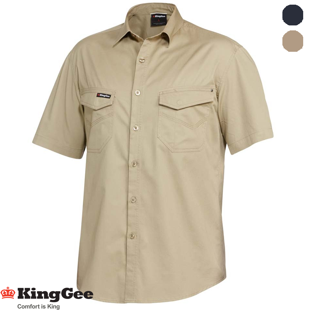 KING GEE TRADIES SHIRT SHORT SLEEVE Collier & Miller