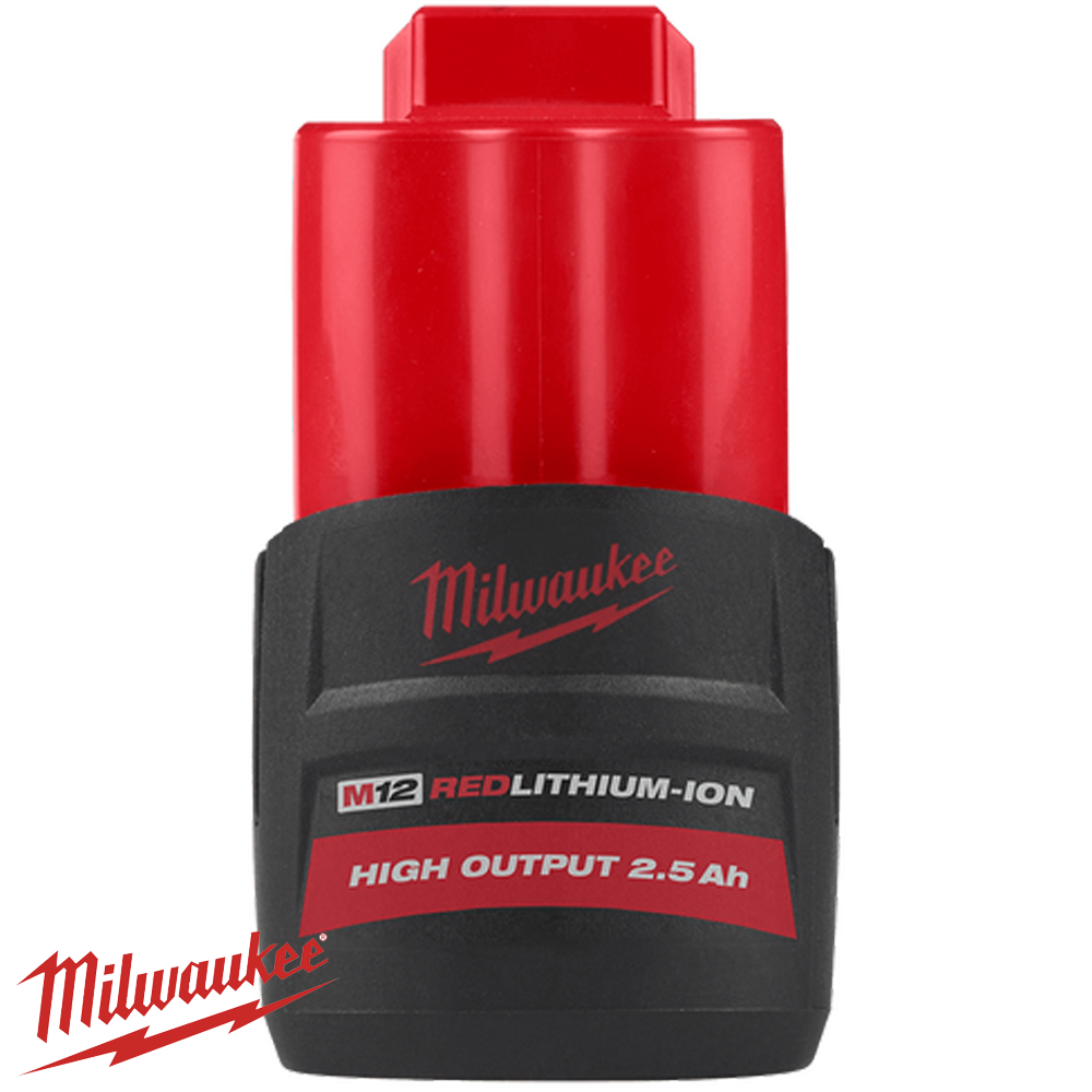 MILWAUKEE M12 2.5AH HIGH OUTPUT REDLITHIUM ION COMPACT BATTERY Collier Miller