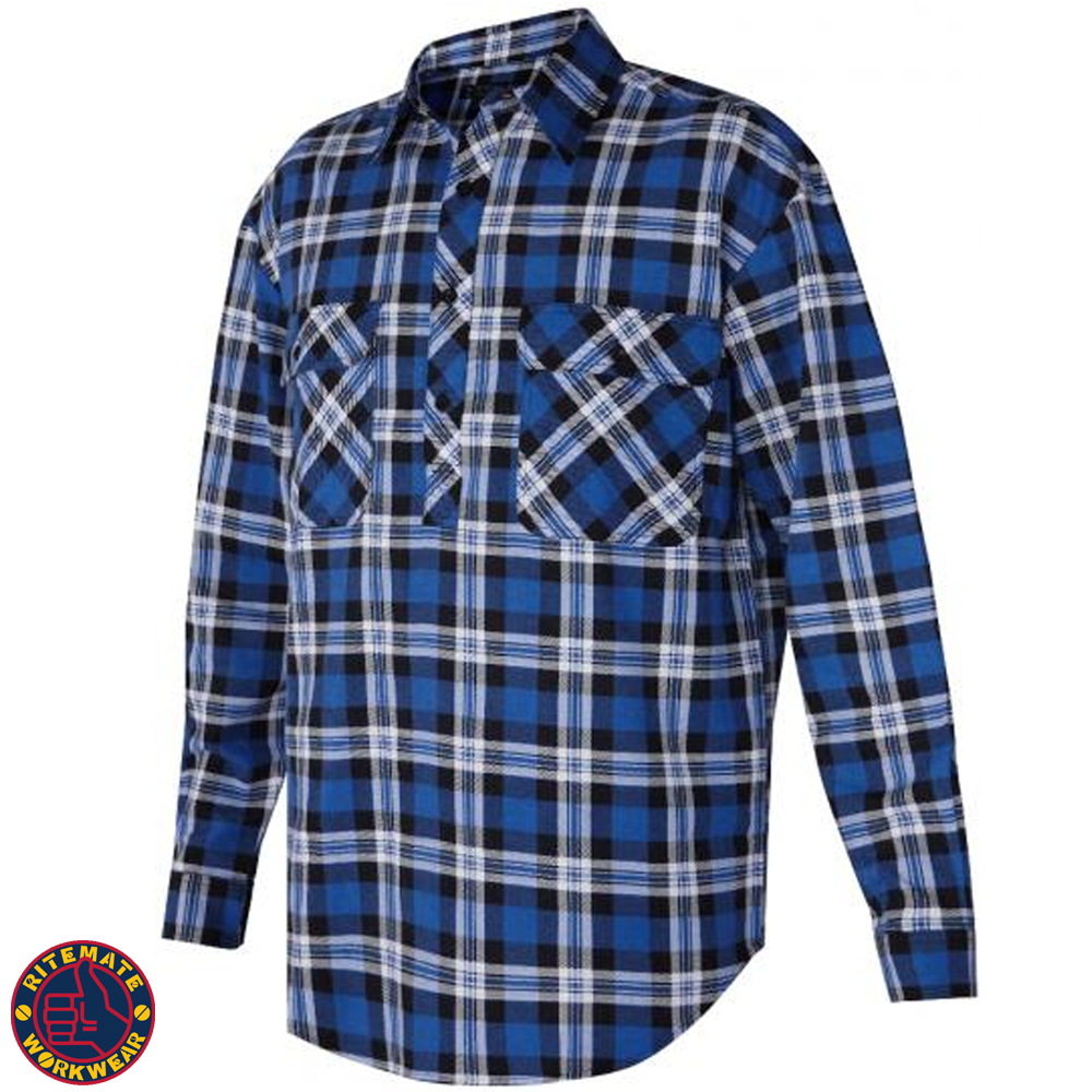 RITEMATE CLOSED FRONT FLANNELETTE SHIRT Collier & Miller