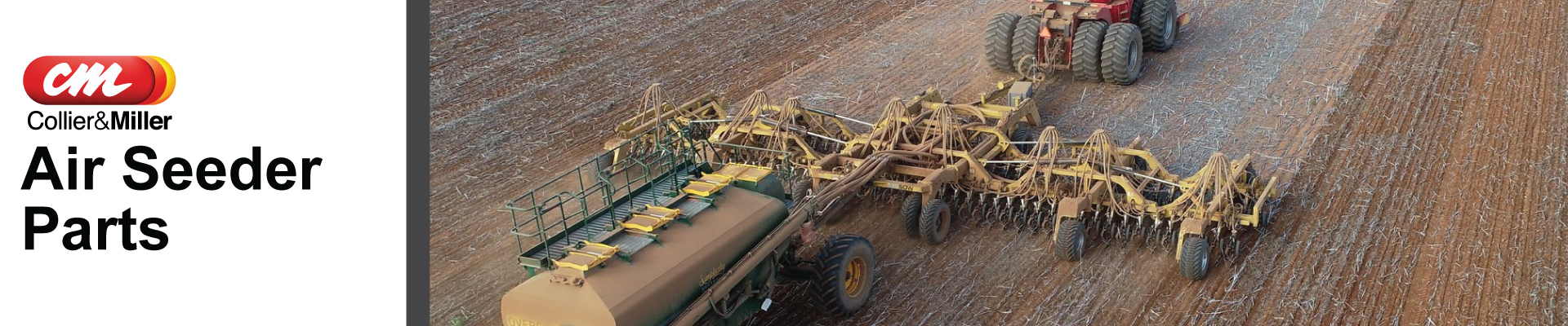 <p>Let Collier &amp; Miller making sowing season easy with all your airseeder and grouper needs covered.&nbsp;</p>
<p>We stock standard and heavy walled airseeder hose, including Flexiflo Hose, Tigerflex Hose, Seedflex Hose and PVC Hose.&nbsp;</p>
<p>Our range also includes airseeder tubes, airseeder heads and airseeder motors and accessories like Flexends and Flexfolds to prevent hose damage.</p>