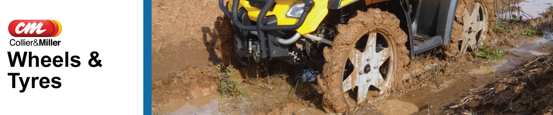 <p>Get out of the mud with Collier &amp; Miller&rsquo;s high-performance ATV Mud Walker Tyres, available for Can-am, Honda, Suzuki, and Yamaha ATVs. Designed for high ground clearance and self-cleaning, our Mud Walker tyres provide superior traction and durability, making them perfect for tackling tough, muddy terrains and ensuring a smoother ride. Sold as a complete set of 4, these ATV tyres are built to withstand the harshest conditions, offering unbeatable performance and reliability.</p>