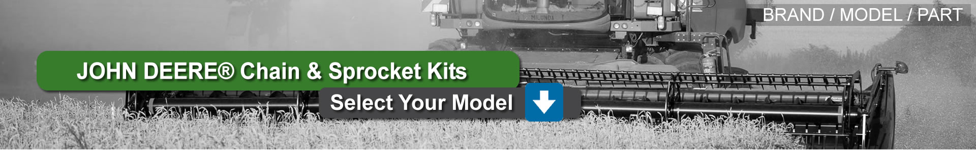 C&amp;M aftermarket JOHN DEERE&reg; compatible feeder chains, clean grain chains, return grain chains and sprockets are assembled in our own factory in Australia. We use only the best quality materials from trusted suppliers to bring you a product that is reliable and long lasting.