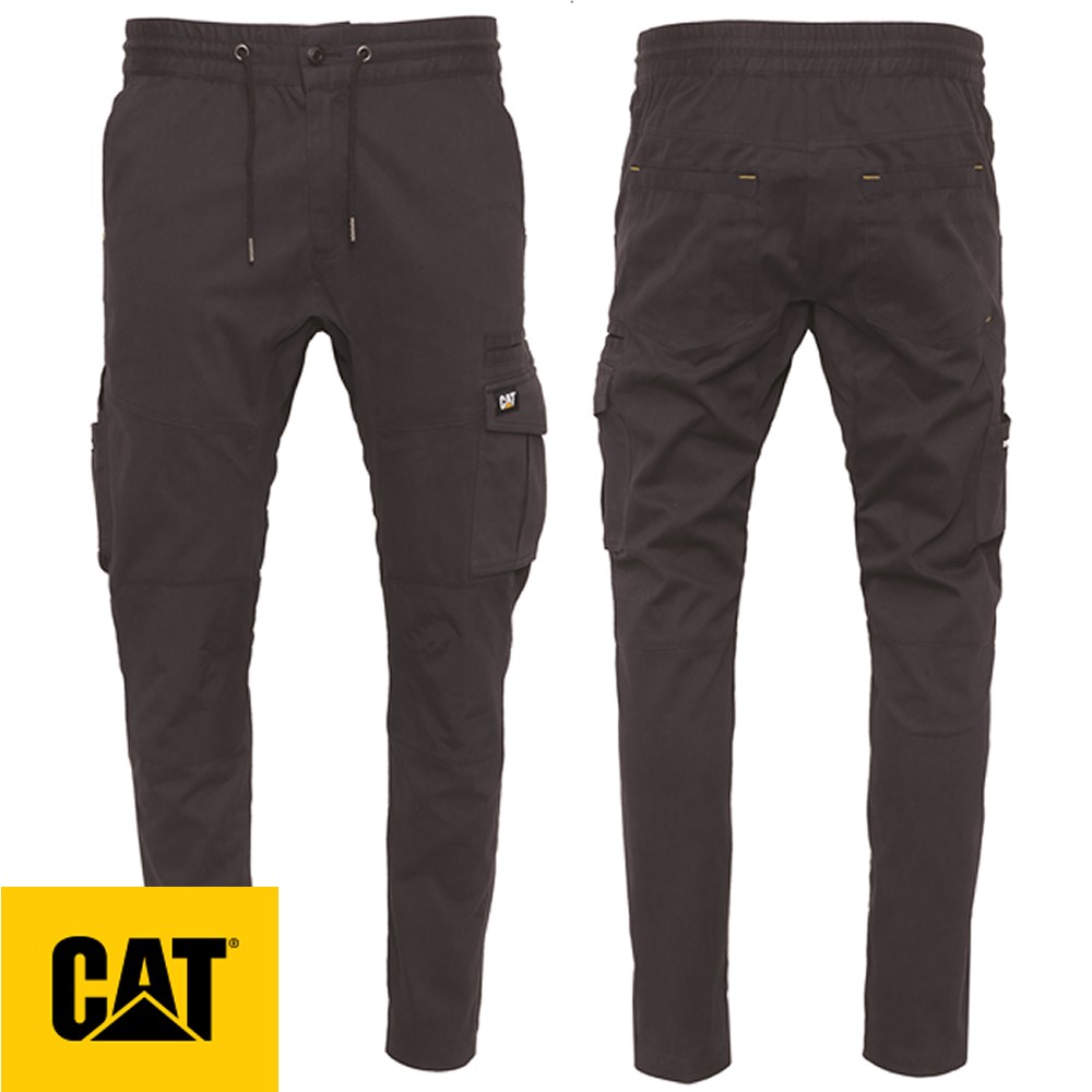 CAT BLACK DYNAMIC PANT 30R CATERPILLAR WORKWEAR SIZE 30R/77CM (WOMEN 10