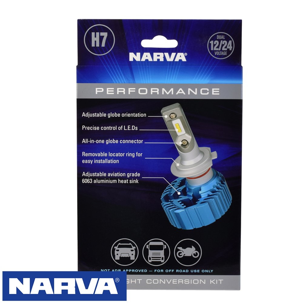NARVA LED GLOBE KIT H7 NEW GEN 12/24V CONVERSION KIT Collier Miller