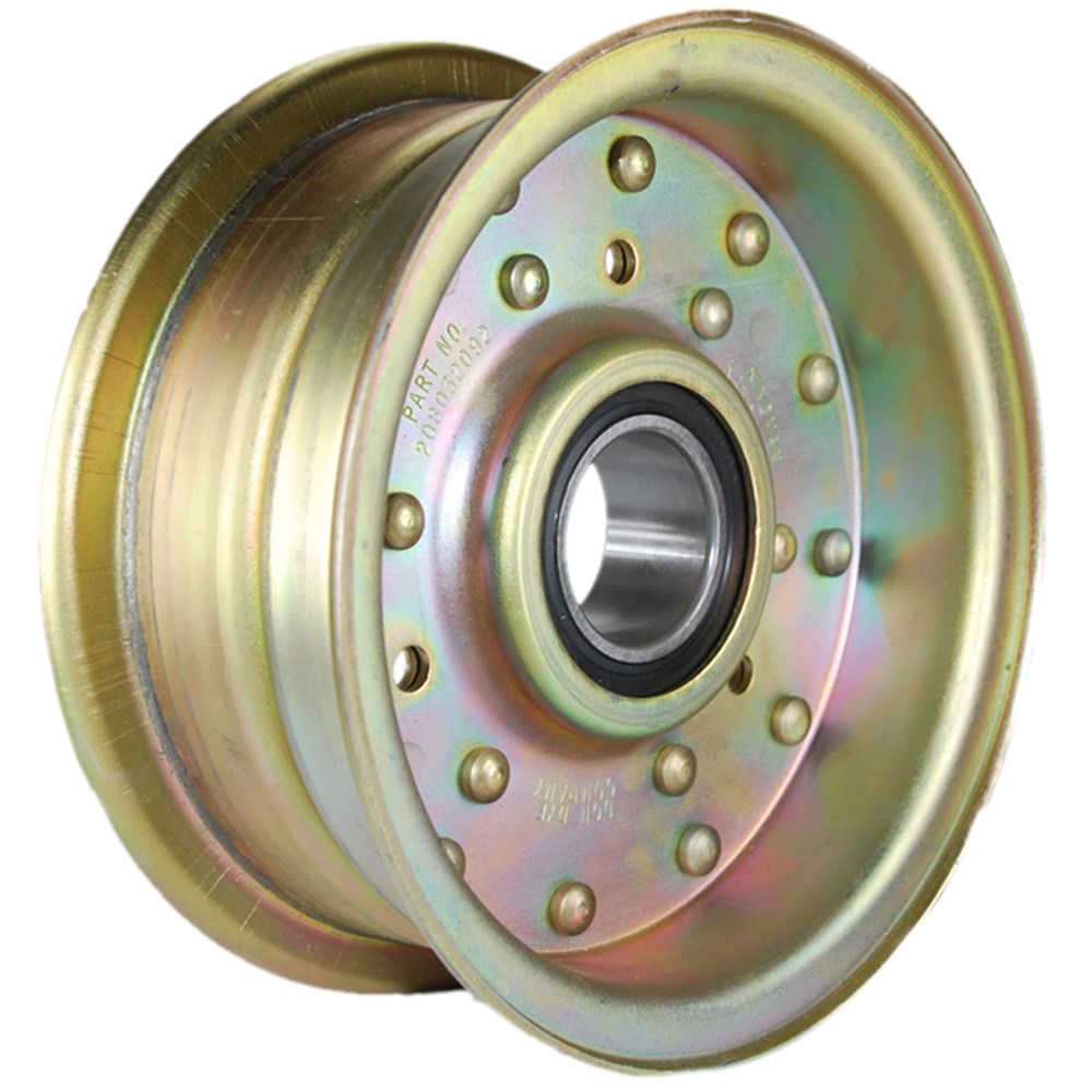 IDLER PULLEY FLAT 5" X 30MM ID DON DYE FLAT FLANGED IDLER FACE DIA = 5