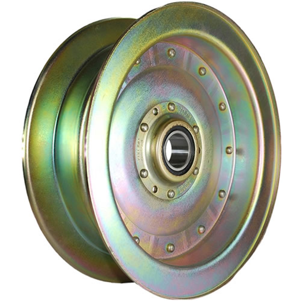 IDLER PULLEY FLAT 8" X 30MM ID DON DYE FLAT FANGED IDLER FACE DIA = 8