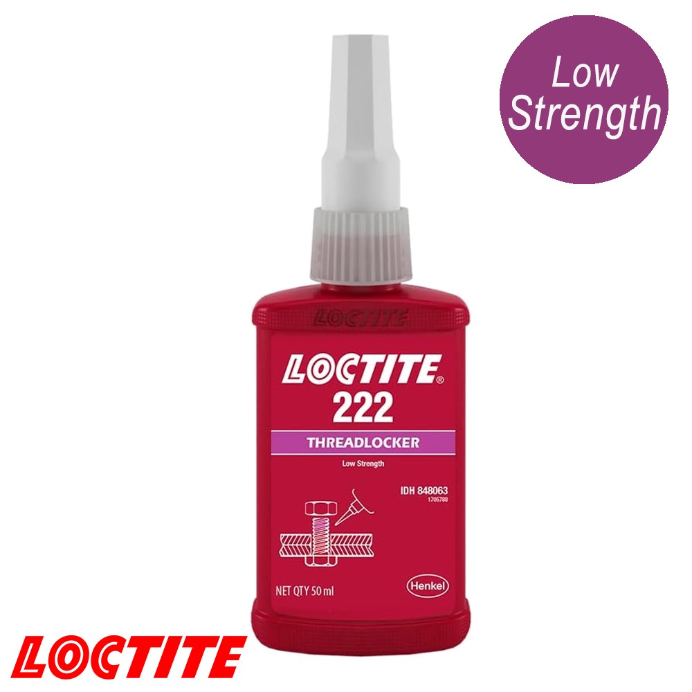 LOCTITE 222 SCREW LOCK 50ML PURPLE LOW STRENGTH THREADLOCKER Collier