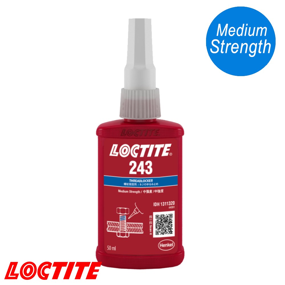 LOCTITE 243 NUT LOCK 50ML BLUE MEDIUM STRENGTH THREADLOCKER Collier
