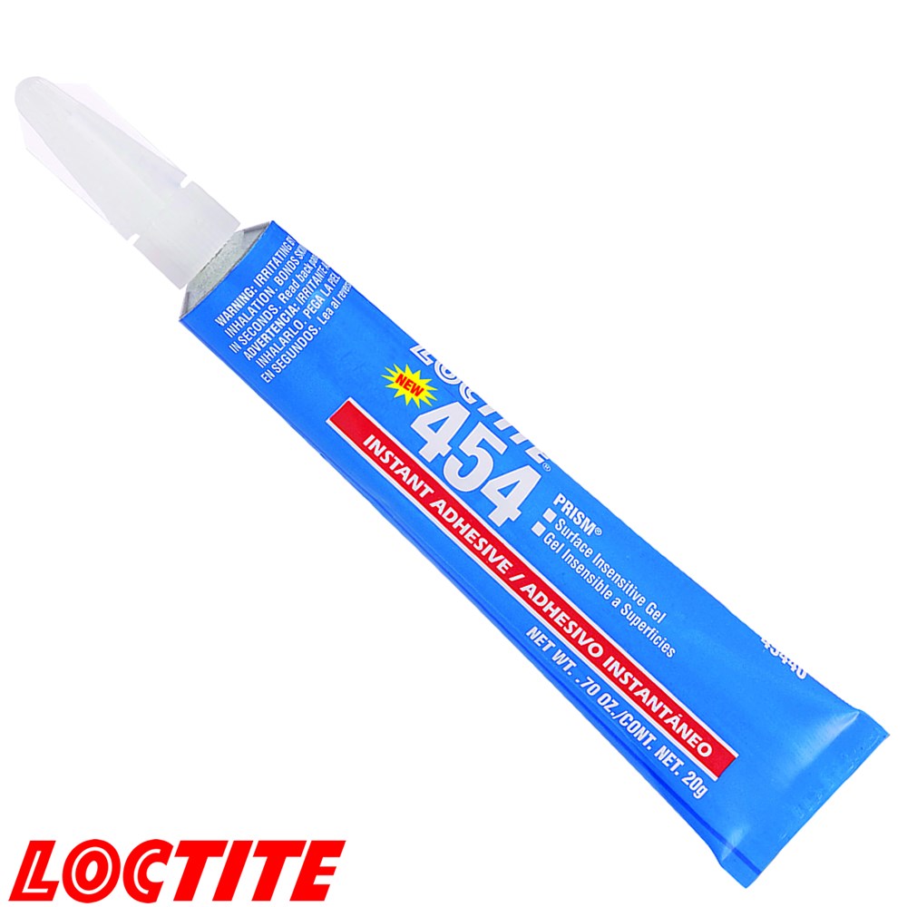LOCTITE 454 PRISM ADHESIVE 20G INSTANT ADHESIVE NON DRIP GEL METALS PLASTICS RUBBERS Collier