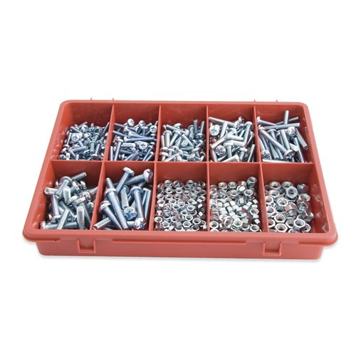 TRADE PACK MACHINE SCREW/NUT 575PC Collier & Miller