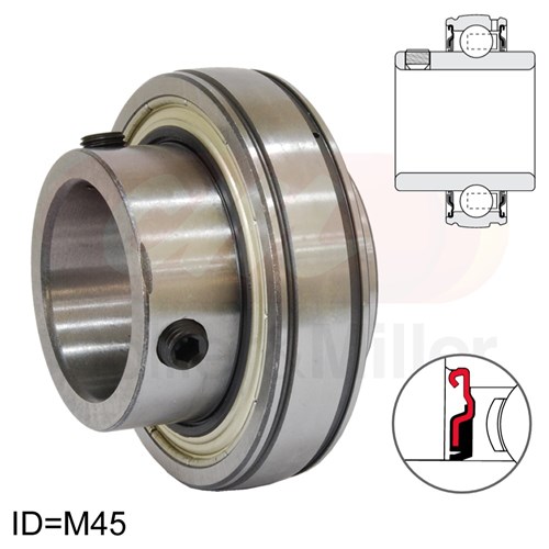 RHP GRUB SCREW BEARING 45MM Collier & Miller