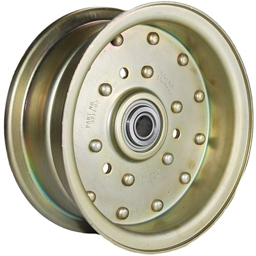 IDLER PULLEY FLAT 5" X 5/8 ID DON DYE FLAT FLANGED IDLER FACE DIA = 5